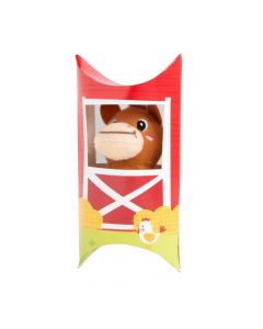 Stuffed Pony in Stable Containers - 12 Pc.