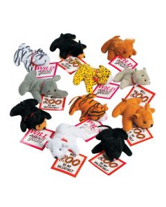 Stuffed Zoo Animals with Valentine's Day Cards