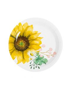 Sunflower Party Dinner Paper Plates - 8 Ct.