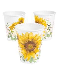 Sunflower Party Paper Cups - 8 Ct.