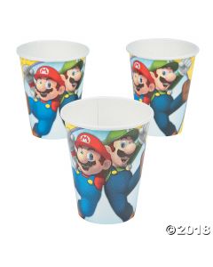Super Mario Brothers Paper Cups