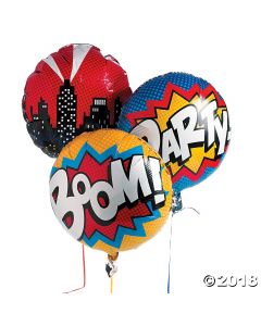 Superhero Mylar Balloons