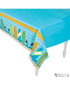 Surfs up Plastic Tablecloth
