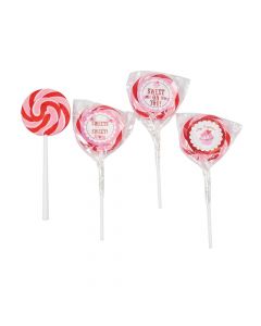 Sweet On You Valentine Swirl Lollipops