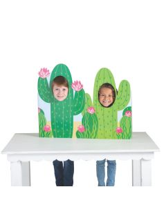 Tabletop Cactus Photo Stand-Up