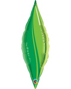Taper Green Leaf  Foil Balloon