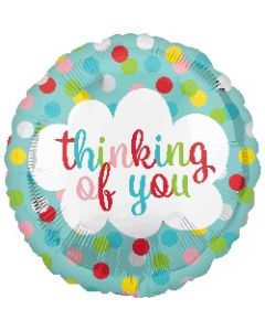 Thinking of You Dots Foil Balloon