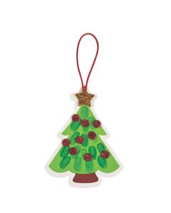 Thumbprint Christmas Tree Ornament Craft Kit
