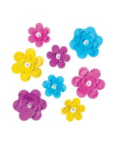 Tissue Paper Assorted Bright Flowers Party Décor