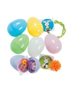 Toy-Filled Pastel Plastic Easter Eggs