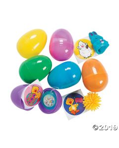 Toy-filled Plastic Easter Eggs