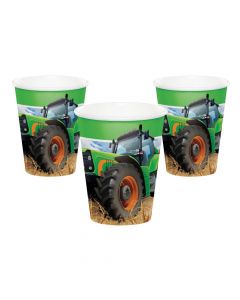Tractor Party Paper Cups