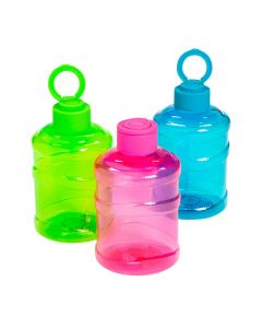 Transparent Neon Water Bottles with Lids