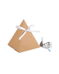 Triangle Kraft Paper Favor Boxes