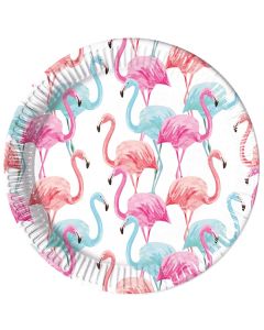 Tropical Flamingo Eco Plates