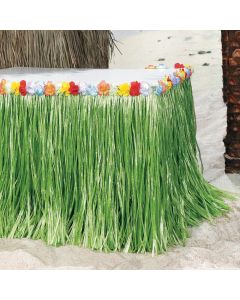Tropical Flowered Table Skirt