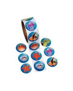 Tropical Sea Life Sticker Rolls