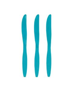 Turquoise Plastic Knives