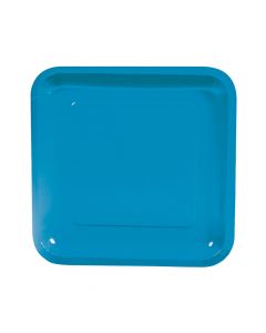 Turquoise Square Paper Dinner Plates