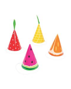 Tutti Frutti Cone Party Hats