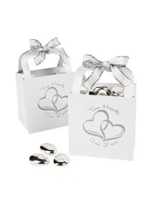 Two Hearts Wedding Favor Gift Baskets