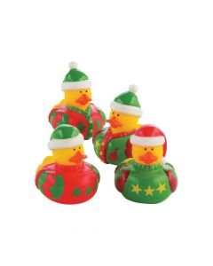 Ugly Christmas Sweater Rubber Duckies