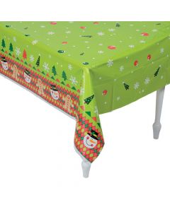 Ugly Sweater Plastic Tablecloth