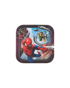 Ultimate Spider-Man Square Paper Dessert Plates
