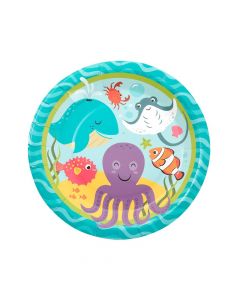 Under the Sea Paper Dinner Plates - 8 Ct.