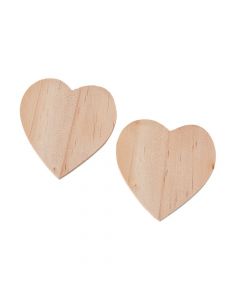 Unfinished Wood Mini Hearts