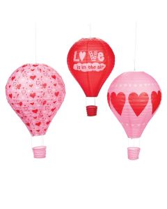 Valentine Hot Air Balloon Hanging Paper Lanterns