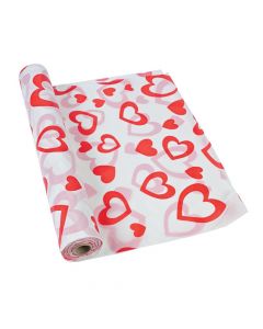 Valentine Plastic Tablecloth Roll