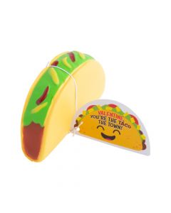 Valentine Slow-Rising Taco Squishies with Card