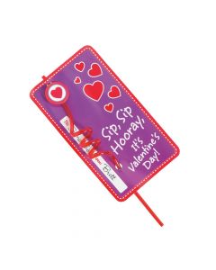 Valentine Straws with Card