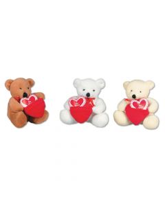Valentine Stuffed Bears with Pocket Hearts