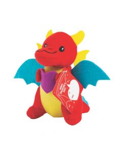 Valentine Stuffed Dragons with Card