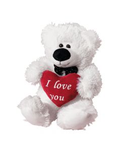 Valentine Stuffed Polar Bear