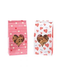 Valentine Treat Bags with Heart Window