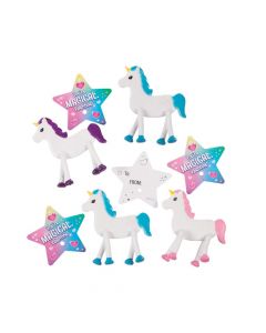 Valentine Unicorn Bendables with Giveaway Cards