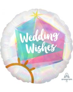 Wedding Ring Iridescent Balloon