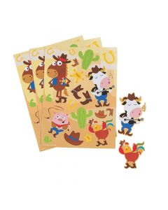 Western Animals Sticker Sheets
