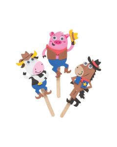 Western Characters Craft Stick Craft Kit