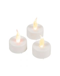 White Battery-Operated Tea Light Candles