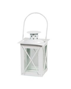 White Metal Mini Lantern