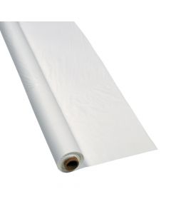 White Plastic Tablecloth Roll