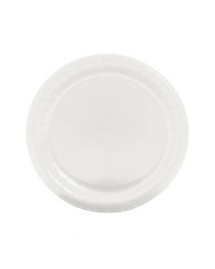 White Round Paper Dinner Plates