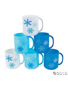 Winter Plastic Mugs
