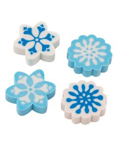Winter Snowflake Erasers