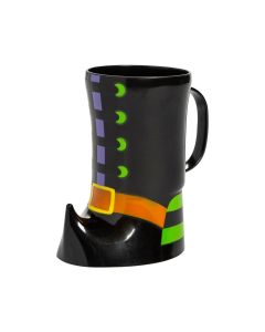Witch Boot BPA-Free Plastic Mugs - 12 Ct.
