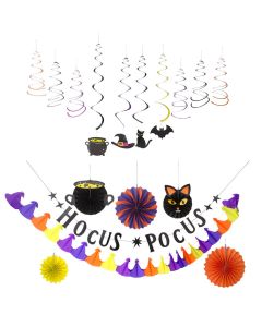 Witch Halloween Party Decorating Kit - 17 Pc.